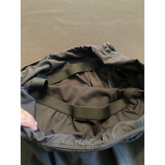 Halara Breezeful Spaghetti Strap Dress Womens Black Built in Bra Dry Hi Low Sz L - Picture 5 of 8